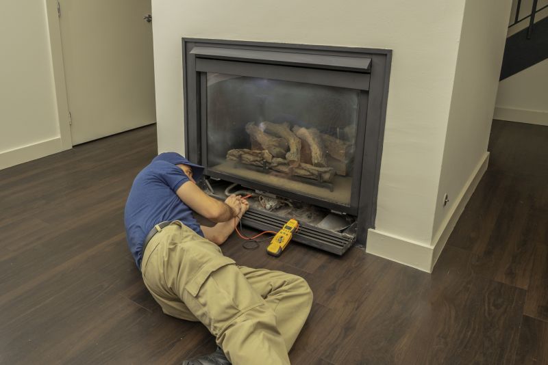 Wood Burning Fireplace Setup
